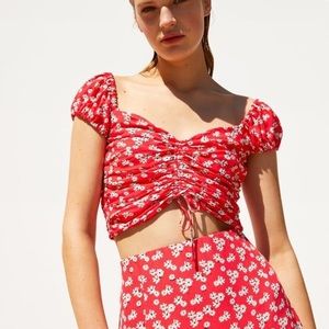 NWT Zara Crop Top Size M